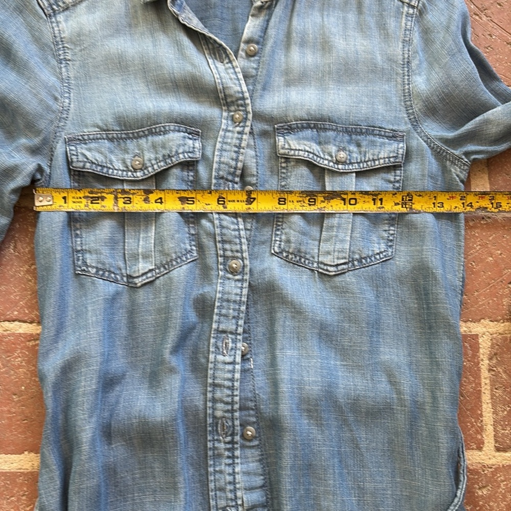 American Eagle Outfitters Blue Chambray Dress - Picture 9 of 11